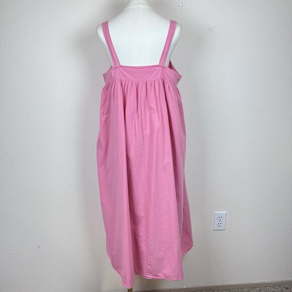Stitch Drop Dress Womens Extra Large Swing Midi Sundress Bohemian Beach Pink - Picture 11 of 11